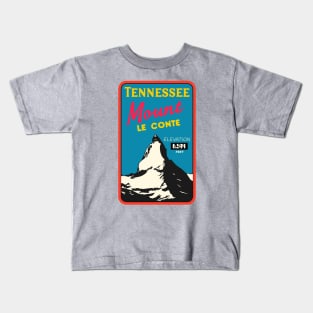 Mt Leconte Tennessee Vintage Kids T-Shirt